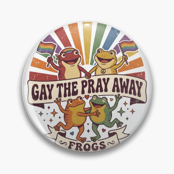 Item preview, Gay the Pray Away Frogs designed and sold by muki623.