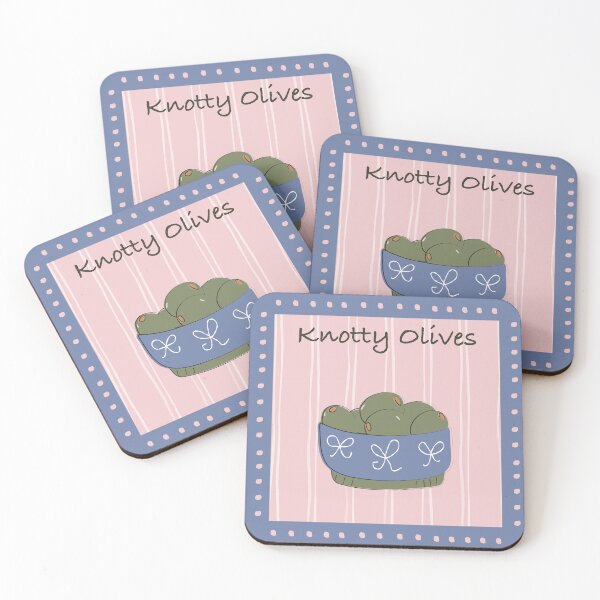 Item preview, Knotty Olive Pink Coquette Kitchen Art Print designed and sold by Sam Heaney Design.