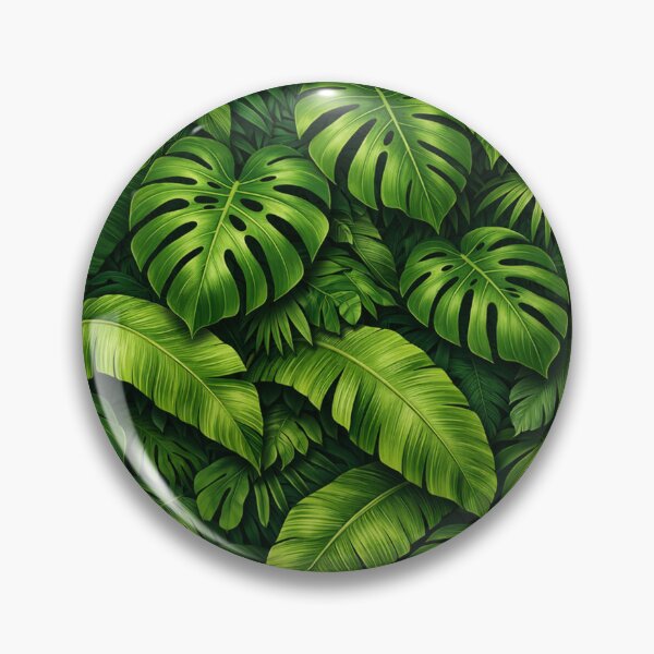 Item preview, Tropical Monstera and Banana Leaf Jungle Pattern designed and sold by Owcomm.