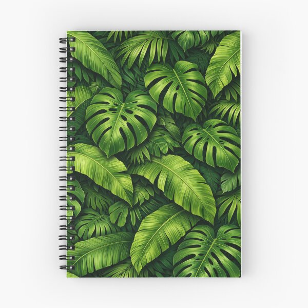 Item preview, Tropical Monstera and Banana Leaf Jungle Pattern designed and sold by Owcomm.