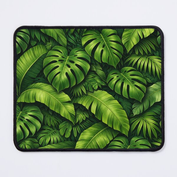 Item preview, Tropical Monstera and Banana Leaf Jungle Pattern designed and sold by Owcomm.