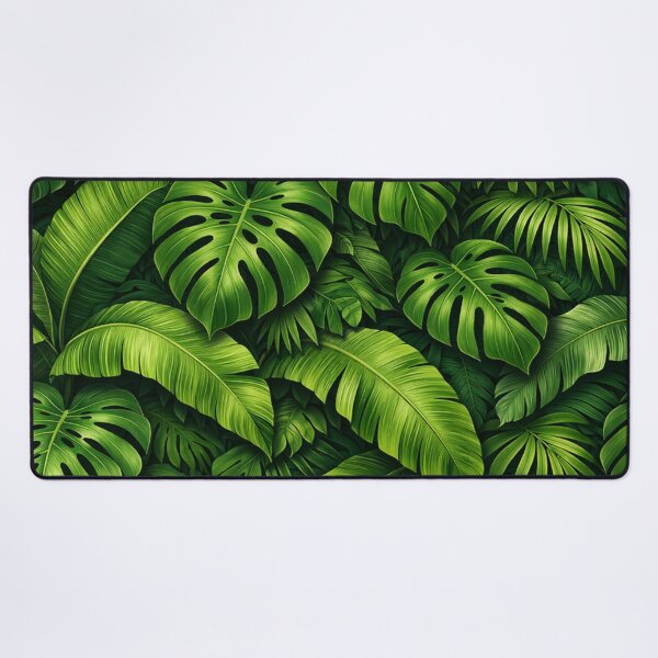 Item preview, Tropical Monstera and Banana Leaf Jungle Pattern designed and sold by Owcomm.