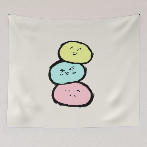Item preview, Sweet Pastel Mochi Cute Japanese Dessert Doodle designed and sold by Naruciaczke.