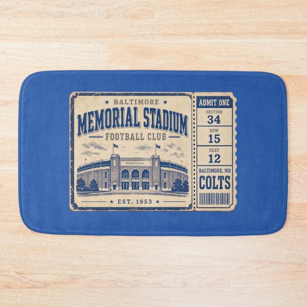 Item preview, Baltimore Memorial Stadium Football Club Vintage Ticket Shirt, Colts Retro Stadium Tee designed and sold by GhostDawgs.