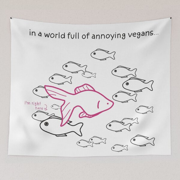 Item preview, in a world full of annoying vegans... designed and sold by caramelrts.