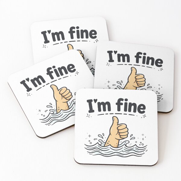 Item preview, I'm fine designed and sold by popsessiveart.