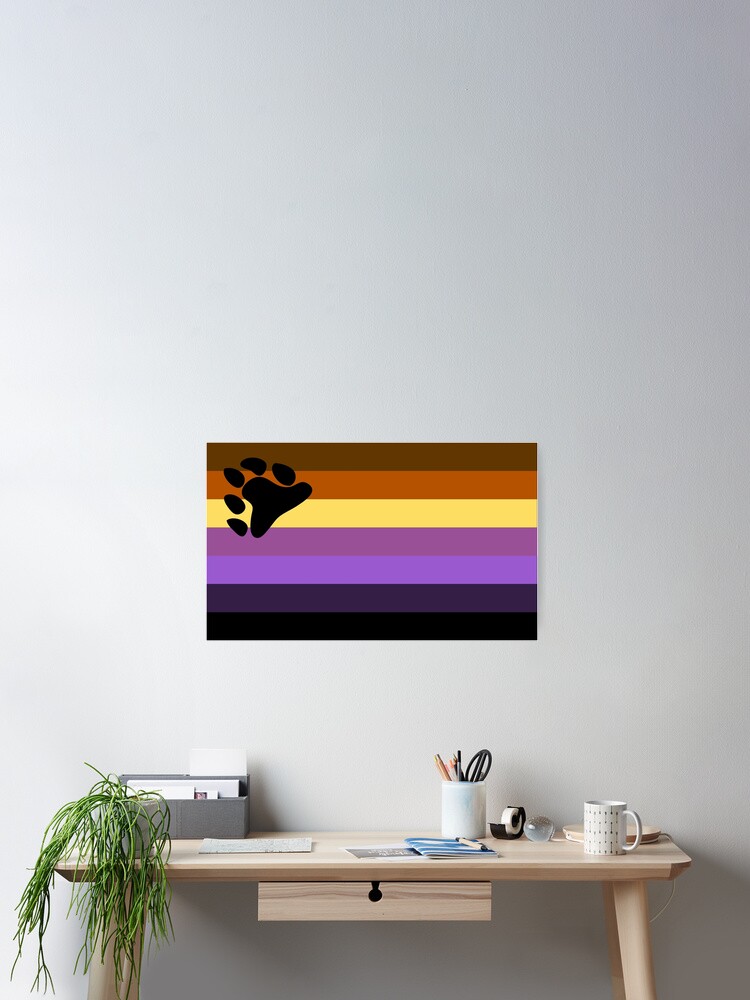 Thumbnail 2 of 3, Poster, Non-binary bear Pride designed and sold by BeccaPaintmore.