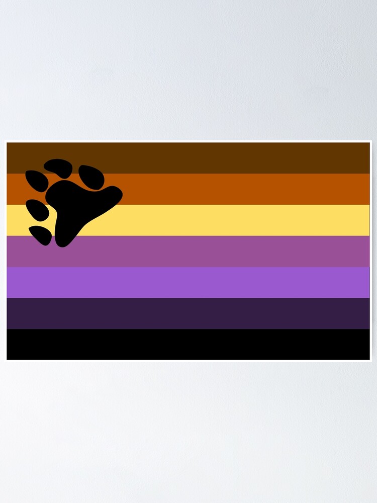 Thumbnail 1 of 3, Poster, Non-binary bear Pride designed and sold by BeccaPaintmore.