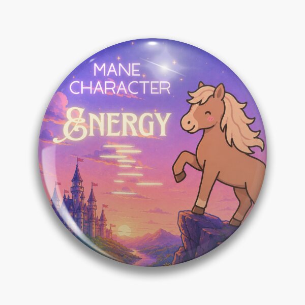 Item preview, Mane Character Energy designed and sold by Purrs and Paws Studio.