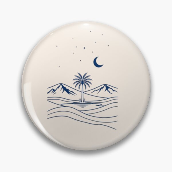 Item preview, Minimalist Desert Night Line Art Cream Edition designed and sold by Inkfino.