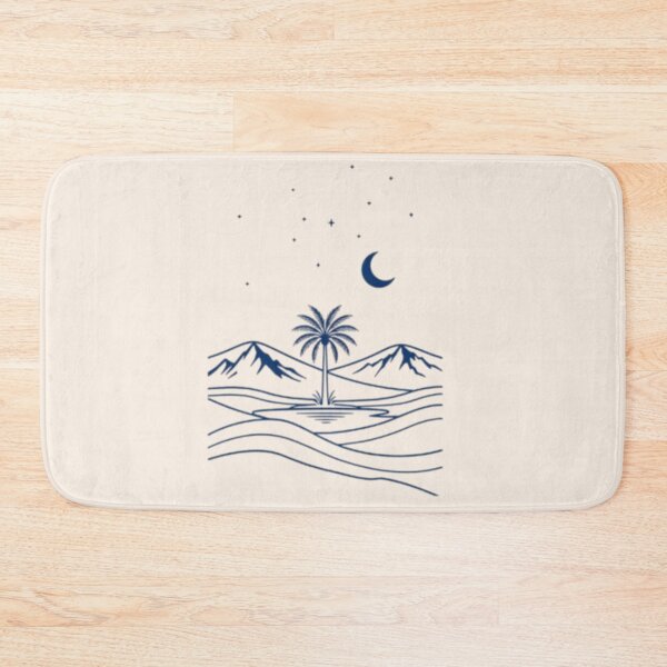 Item preview, Minimalist Desert Night Line Art Cream Edition designed and sold by Inkfino.