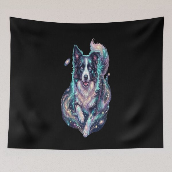 Item preview, Border Collie Cosmic Space Galaxy Art designed and sold by DailySparks.