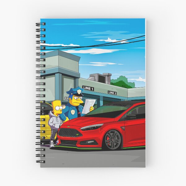 Item preview, Bart Simpson x Ford Focus ST designed and sold by TMTD Productions.