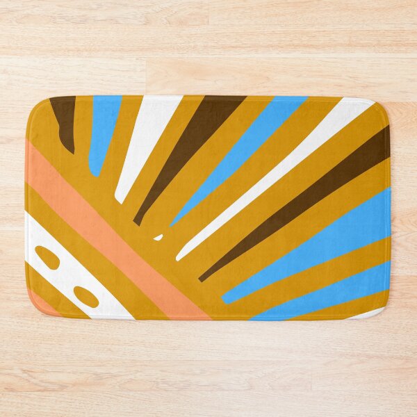 Item preview, Mid-Century Modern Spiced Mustard-Color And Blue Pattern designed and sold by DEC02.