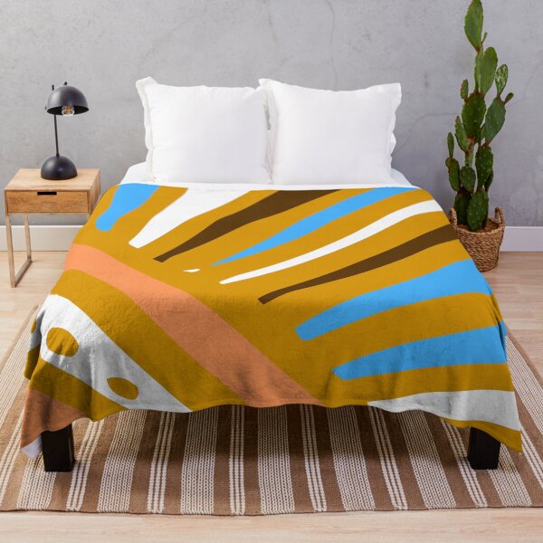 Item preview, Mid-Century Modern Spiced Mustard-Color And Blue Pattern designed and sold by DEC02.