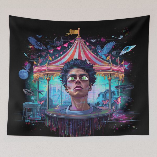 Item preview, Digital Circus Glitch Reality Surreal Art designed and sold by EchoPrint Co..