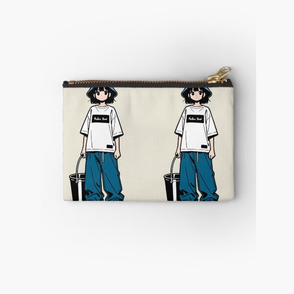 Item preview, Fashion - Man in White Top Bucket Hat Baggy Jeans Streetwear Anime Variant 3 designed and sold by AnimeShin.