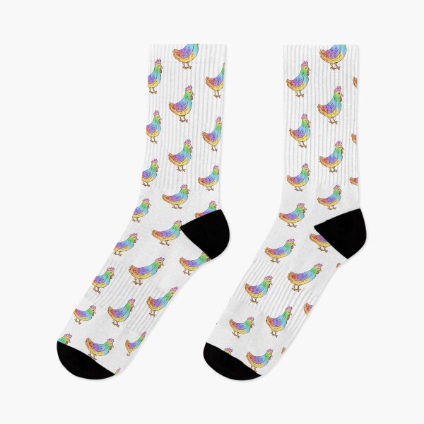 Item preview, Rainbow chicken designed and sold by ShabbysCreations.
