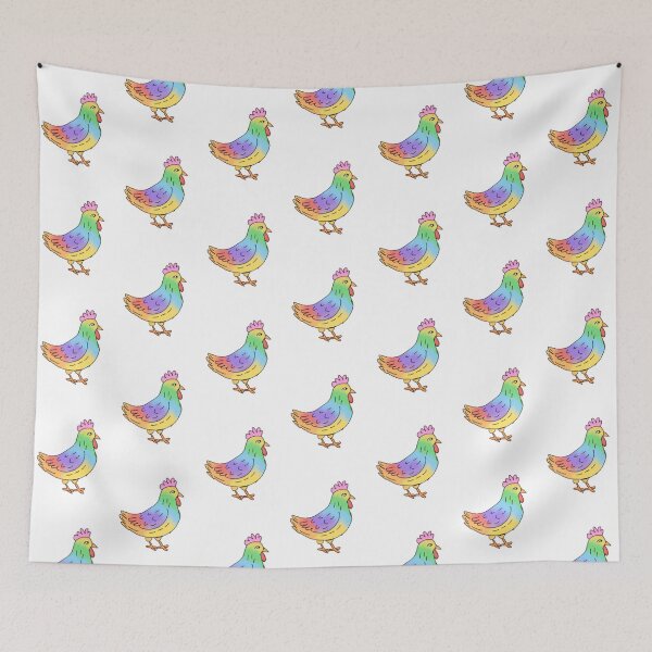 Item preview, Rainbow chicken designed and sold by ShabbysCreations.