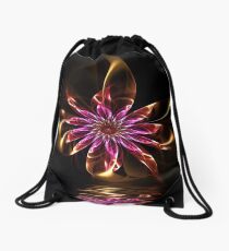 Flower Ribbon Drawstring Bag