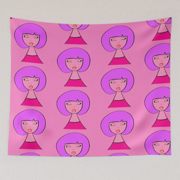 Item preview, lady , purple, art deco designed and sold by Kasia1987t.