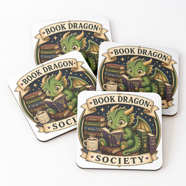 Item preview, Book Dragon Society | Fantasy Reader Dragon Bookworm Design designed and sold by Digital Culture Studio.