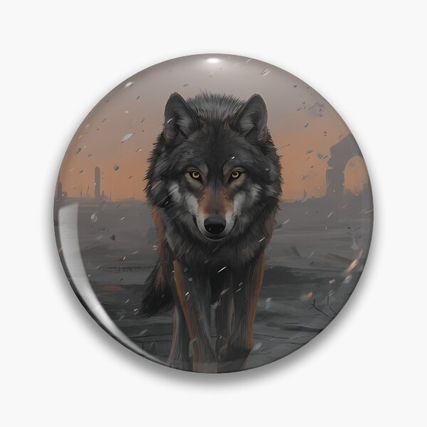 Item preview, Apocalyptic Lone Wolf Ruins Fantasy designed and sold by RkskArt.