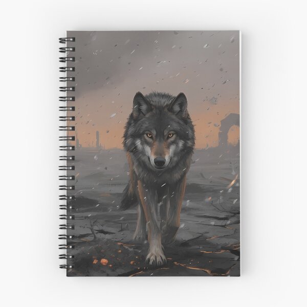Item preview, Apocalyptic Lone Wolf Ruins Fantasy designed and sold by RkskArt.