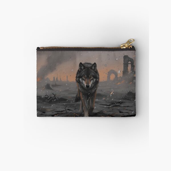 Item preview, Apocalyptic Lone Wolf Ruins Fantasy designed and sold by RkskArt.