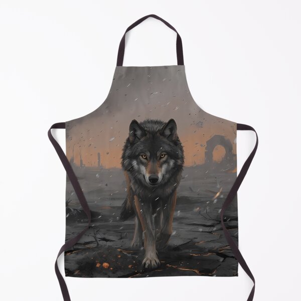 Item preview, Apocalyptic Lone Wolf Ruins Fantasy designed and sold by RkskArt.