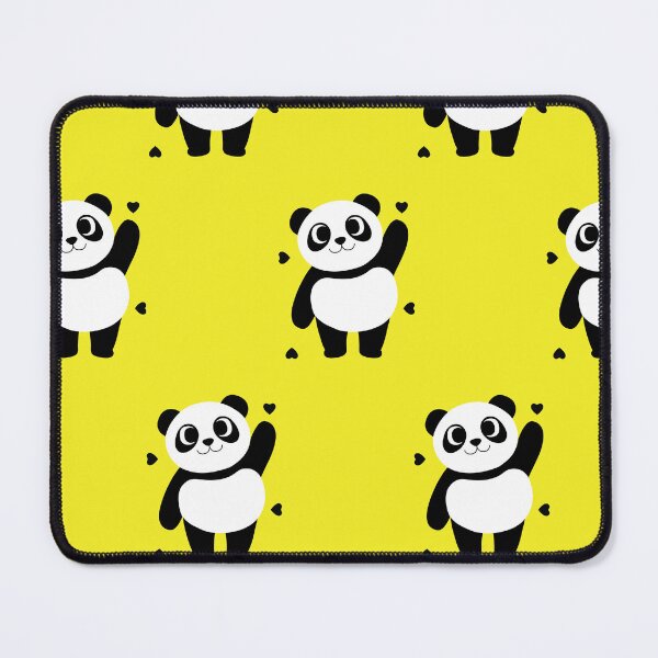Item preview, Cute Panda Seamless Pattern with Hearts designed and sold by foudart.