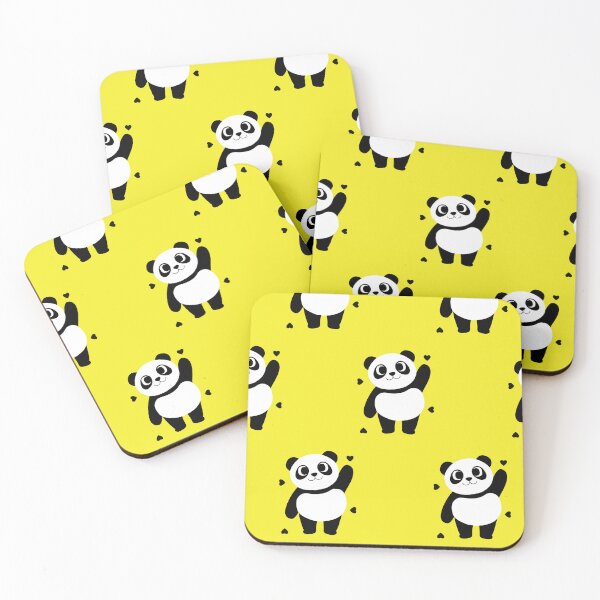 Item preview, Cute Panda Seamless Pattern with Hearts  designed and sold by foudart.