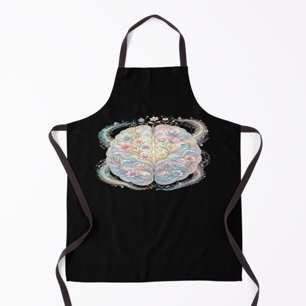 Item preview, Floral Brain Illustration with Artistic Roots designed and sold by DailySparks.