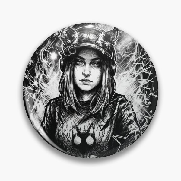 Item preview, Gothic Wolf Ears Portrait Art - Black designed and sold by CaylaTay.