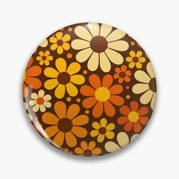 Item preview, Vintage 70s Retro Flower Power Pattern designed and sold by Owcomm.