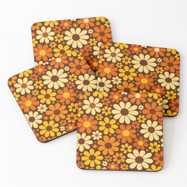 Item preview, Vintage 70s Retro Flower Power Pattern designed and sold by Owcomm.