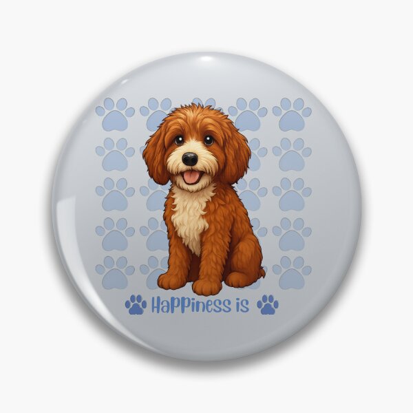 Item preview, Happiness is Leo the doodle puppy designed and sold by Doodles Down South.