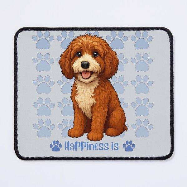Item preview, Happiness is Leo the doodle puppy designed and sold by Doodles Down South.