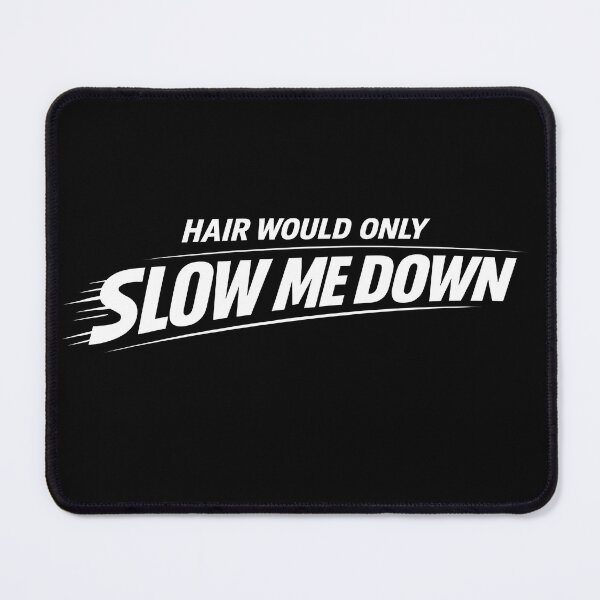 Item preview, Hair Would Only Slow Me Down Funny Dad Humor Typography Design | Vintage Athletic Style designed and sold by Lina Caro.
