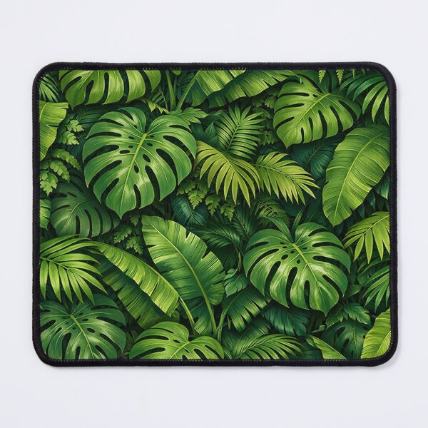 Item preview, Jungle Tropical Leaves Botanical Pattern designed and sold by Owcomm.