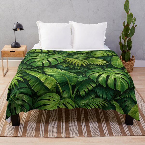 Item preview, Jungle Tropical Leaves Botanical Pattern designed and sold by Owcomm.