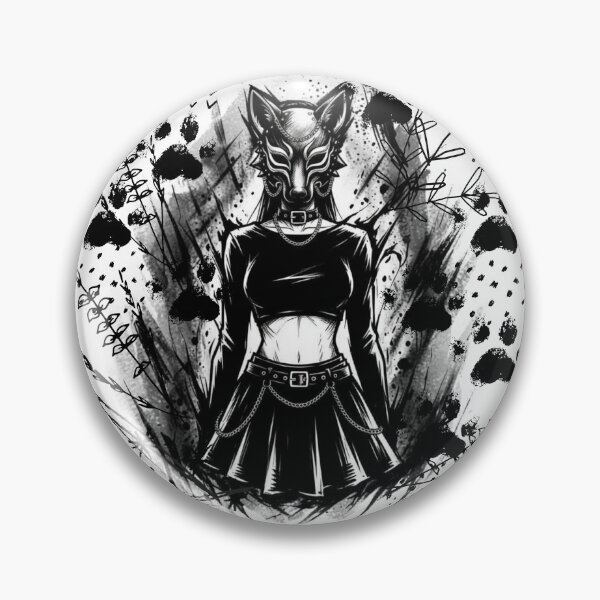 Item preview, Forest Wolf Mask Girl Portrait - White  designed and sold by CaylaTay.