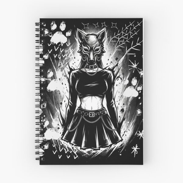 Item preview, Forest Wolf Mask Girl Portrait - Black designed and sold by CaylaTay.