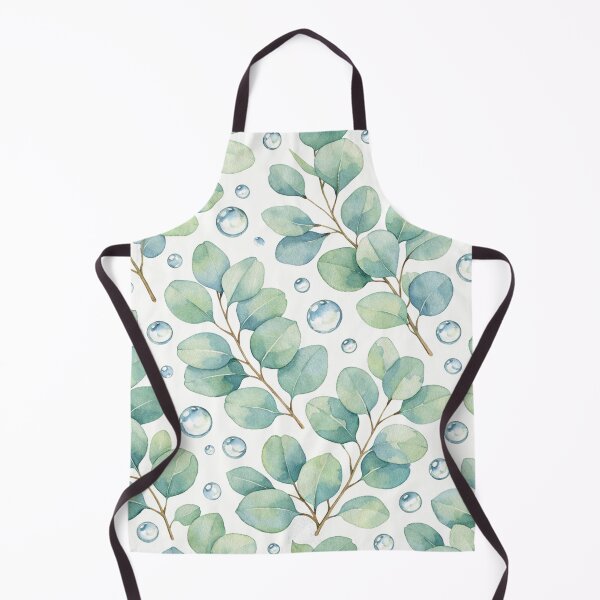 Item preview, Eucalyptus Leaves with Water Bubbles Watercolor Pattern designed and sold by Owcomm.