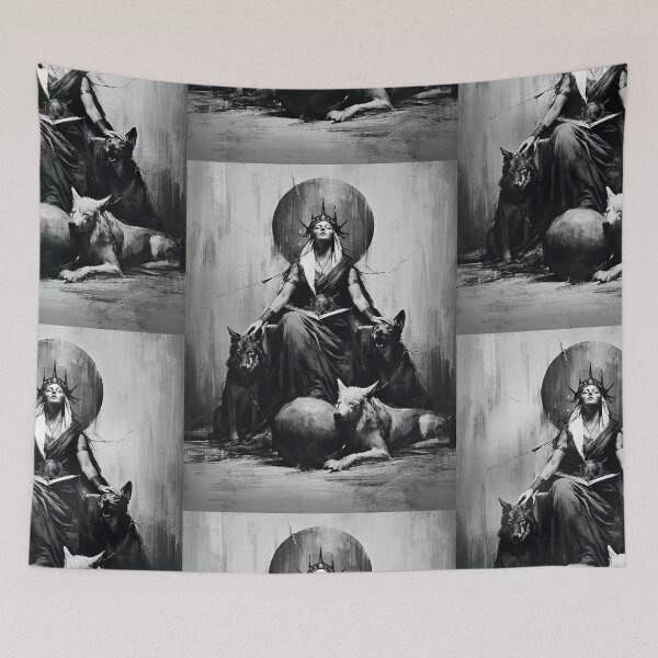 Item preview, Hekate and her hounds designed and sold by MendaciousMina.