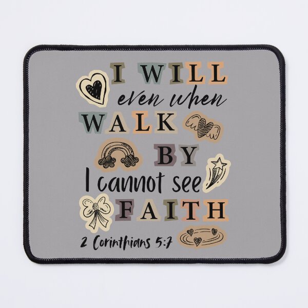 Item preview, Walk By Faith Even When I Can Not See, 2 Corinthians 57, Scrapbook Collage  designed and sold by Forevermore.