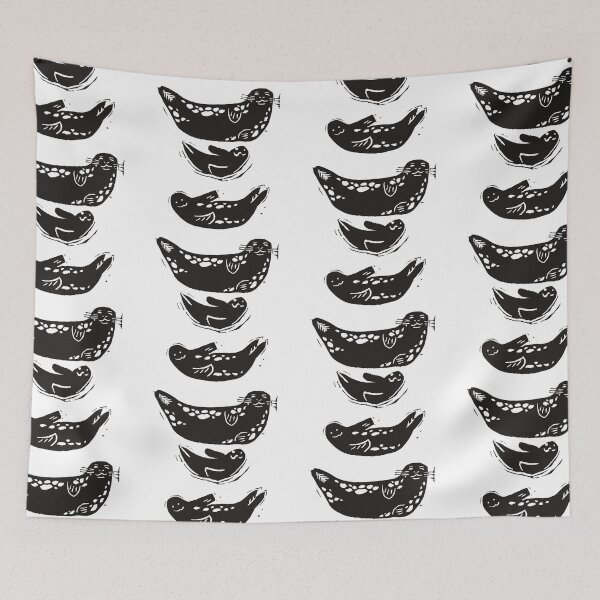 Item preview, Seals banana pose black version designed and sold by petselkie.