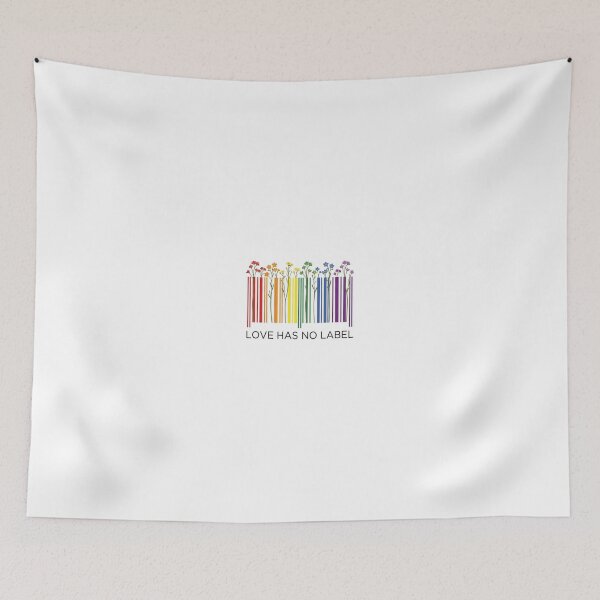 Item preview, Love Has No Label Barcode Rainbow Flowers Lgbtq+ Acceptance designed and sold by longngusuc.