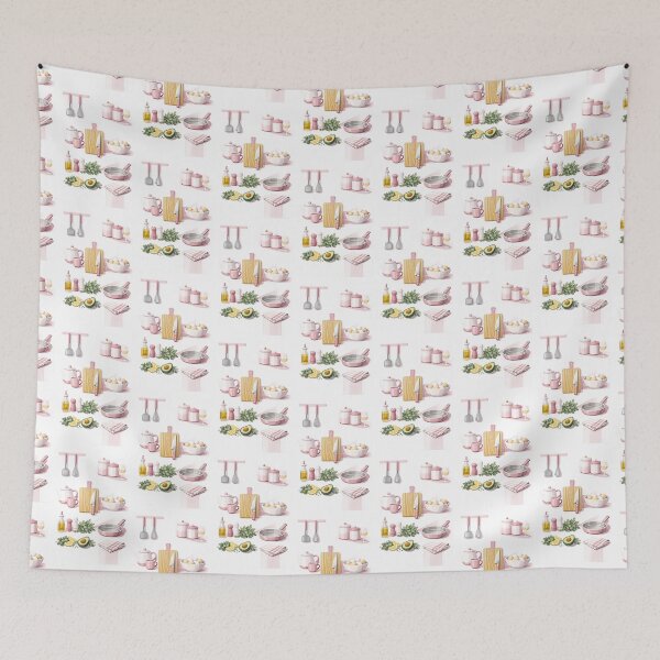 Item preview, Modern Kitchen Essentials Wall Art | Contemporary Culinary Decor Print designed and sold by Hookesmode.