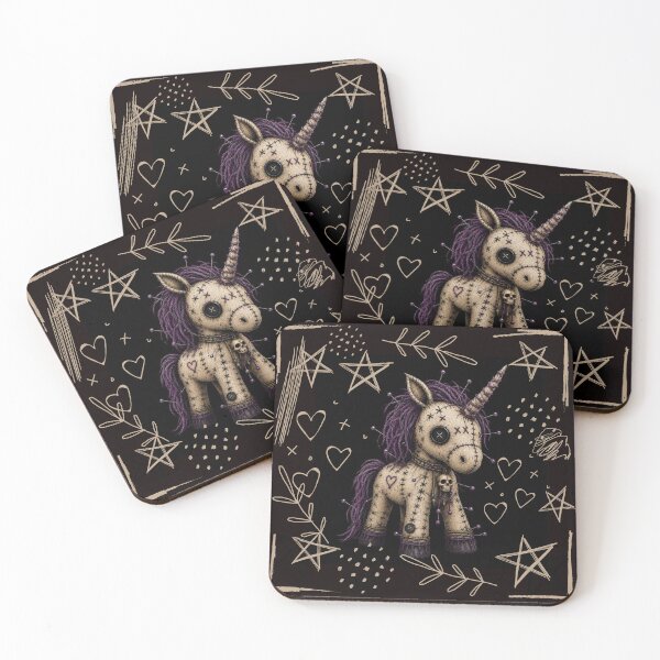 Aperçu de l'œuvre Poupée Licorne Vaudou - Peluche gothique et sorcière créée et vendue par CaylaTay.